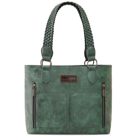 Tote Bag Multi Pockets Shoulder Bag Western Purse Medium Leather ;) - Picture 1 of 6